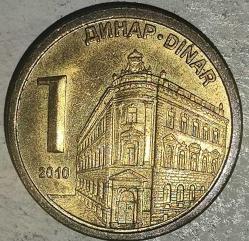 SIRBİSTAN  2010   1 DİNAR