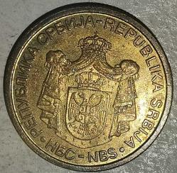 SIRBİSTAN  2010   1 DİNAR