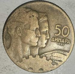 YUGOSLAVYA 1955  50 DİNAR