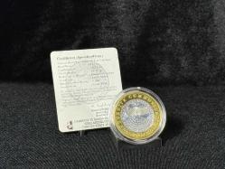 Darphane 2006 Tam Güneş Tutulması – 50 Yeni Türk Lirası Sertifikalı Gümüş üzeri Altın Kaplama Sikke Hatıra Parası