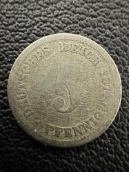 Alman İmparatorluğu 5 Pfennig 1874 D. Almanya