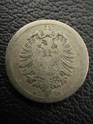Alman İmparatorluğu 5 Pfennig 1874 D. Almanya