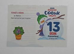 2025 Diyanet Çocuk Takvimi - 13 Ocak 2025