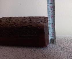 ORJJİNEL EL YAPIMI AHŞAP OYMA TAKI KUTUSU.  İKİNCİ EL KONDİSYON YÜKSEK KOLEKSİYONLUK