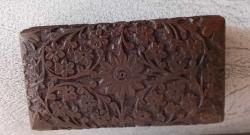 ORJJİNEL EL YAPIMI AHŞAP OYMA TAKI KUTUSU.  İKİNCİ EL KONDİSYON YÜKSEK KOLEKSİYONLUK