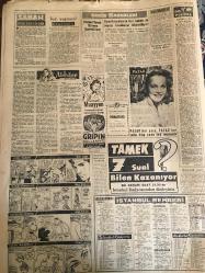 YENİ SABAH GAZETESİ 12 OCAK 1959 YIL :21 SAYI :7134--Öğretmen buhranı encümende tenkit edildi --CHP Kurultayı bugün toplanıyor ---İnfilak sahasında dün ceset bulunmadı --Balıkesir de Güçbirliğine  katılanlar  her gün artıyor --Çekmece yolundaki bir kaza da iki genç kız öldü --Silivri de hamile bir kadın ebenin ihmaline kurban gitti ---Şiddetli yağmur  Balıkesir de hasar yaptı ---Sual yağmuru :Siyavuşgil---Rusya ,Almanya için bir antlaşma hazırlandı --Su derdinin halli için program hazırlandı --Amerika feza yarışında Rusya yı geçmek azminde --Ankara motorlü treni yanıyordu ---Ankara Radyosunun 4 elemanı ,bir skandala sebebiyet verdiler ---Sinema : Dört sevdalı kız ,Toto korkusuz  milyoner ,---Bir karı koca metroda birbirlerini kaybettiler ---Galatasaray ,Beşiktaş ı 2-1 yendi --Vefa ile berabere kalan adalet  dördüncü oldu --Yeni futbol federasyonu  hafta sonu ilan edilecek ---Kıbrıs Türklerini kalkındırmak için tedbirler ---İngiliz hostesleri kısa etek  istemiyor ---