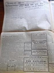 Cumhuriyet Gazetesi - 6 Temmuz 1943 - Avrupalılar Arasında Akrabalık Yazan Nadir Nadi Köşe Yazısı - Millet Meclisinde Türkçülük Münakaşası - Hariciye Vekili Numan Menemencioğlu'na Dedi Ki Bizim Türkçülüğümüz Bu Vatanın Sınırları İçine Girmiş Olan Türklere Aid Ve Münhasırdır -  Harb Okulunun Su Sporları Törenine Dair Fotoğraf - Mussolini'nin Nutku Düşman İstilâ Kozunu Oynayacaktır - Atatürk'ün Eski Yaverlerinden Cevad Abbas Vefat Etti - Leh Başvekili General Skorski Tayyaresi Kazaya Uğrayarak Kızı Ve Maiyeti İle Beraber Öldü - Selçuk Kız Sanat Mektebinde 68 Mezun Dün Parlak Merasimle Diploma Aldılar - Sadi Tek Tiyatrosu Bu Gece Muammer Karaca Birlikte Beyazıt Lale Bahçesi Ve Sinemasında - İbni Sina'nın Türklüğü Yazanlar Doktor Kemal Saraçoğlu - Büyük Milli Şefin Türk Sanatına Yeni Bir Hediyesi Yazan Yüksek Mimar Sedat Çetintaş - Bebek İstinye Yolunda İnşaat - Far Hasan Fare Zehiri - Bektaşi Fıkraları - Bugünkü Radyo Programı - Bulmaca - Borsa - Nihat Işık Radyo Saat Gramofon
