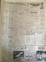 YENİ SABAH GAZETESİ 6 OCAK 1959 YIL :21 SAYI :7128--Radyo ve Basın suçları mevzuunda beyanat  vermedim ---Antalya da selden 18 ev 3 dükkan yıkıldı --Menderes  bugün büyük DP toplantısında konuşacak --CHP Milli Müdafaa Bütçesini Az Buldu ---Kıbrıs konferansı bir ay içinde toplanacak --Bir gelin kaynanasını  keserle öldürüp yaktı ---İskenderun da  büyük pamuk deposu  yandı ---Gerede de deprem --Koyunları boyayıp sahibine sattılar --Ah bu münazaralar ! :Siyavuşgil --İstanbul Rehberi ---Ruslar feza muvaffakiyetini casuslarıyla temin etmişler --Suriyeliler dün Şam da Komünizm tel in ettiler --Amerika da soğuktan 15 kişi yollarda öldü --Batur , 20 CKMP li yi CHP ye kaydettirdi ---Filibe hadisesi tevbih ve ihtarla kapanacak --Galatasaray ile Fenerbahçe  tekrar karşılaşıyor --Beşiktaş bu gece kampa giriyor --32 Sayılık farkı doğuran sebepler --1961 Avrupa yelken şampiyonasına 20 millet iştirak edecek --