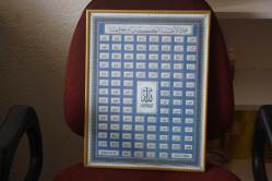 Esmaül Hüsna Allah'ın İsimleri Özel Kadife Baskılı 27X35 Çerçeveli Dekoratif Tablo  (CD-ODA