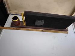 DEKORATİF MASA SAATİ KALEMLİK VE DUA YAZILI CAMİ TEMALI SAAT ÇALIŞMIYOR