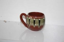 Eski Akıtmalı Ufak Boy Dekoratif  FİNCAN (KİTAP RAF