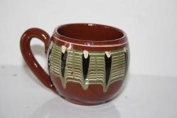 Eski Akıtmalı Ufak Boy Dekoratif  FİNCAN (KİTAP RAF