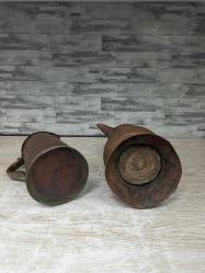 Antika Osmanlı Acem İşi Bakır Sürahi ve Şerbetlik