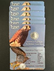 Kızıl Kerkenez Anadolu’ya Özgü Kuşlar 2020 Alüminyum 1 Kuruş Özel Kapasında Adet Fiyatıdır.