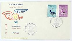 1966 FDC EUROPA-CEPT'in 7. Yılı, Ankara, 26.09.1966, PTT M.O.B.Y.D. İlk Gün Zarfı (FDC-116)