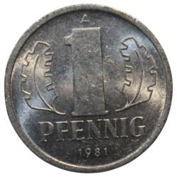 Almanya 1 Pfennig 1981 ÇİL