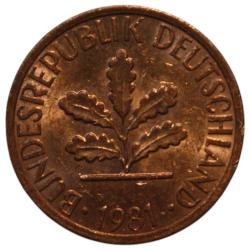 Almanya 1 Pfennig 1981 J ÇİL