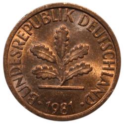Almanya 1 Pfennig 1981 G ÇİL