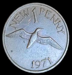 Birleşik Krallık Guernsey 1971 1 New penny