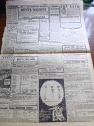 Cumhuriyet Gazetesi - 5 İkinciteşrin (Kasım) 1943 - Fransasız Avrupa Yazan Nadir Nadi Köşe Yazısı - İngiliz Hariciye Nazırı Mister Eden Kahireye Vardı - Kahire'de Görüşmelere Başlandı - Moskova'ya Göre Nogay Steplerinde Savaş Sona Erdi - Şark Cephesinden Resimler - Balkanlar Nasıl İstila Edilecek - Hakaret Davaları Karışık Bir Şekil Aldı - Bir Çok Gazetelerin Mahkemeye Gitmesine Sebep Olan Ali İhsan Sabis Davasının Ankara'ya Nakledilmesi İhtimali Var - Binden Fazla Amerikan Tayyaresi Gündüz Almanya'ya Hücum Ederek Büyük Hasarlar Yaptı - Hukuk Fakültesi Dekanı Sıddık Sami Onar - 2 Büyük Film Fırtınalar Hakimi Ve Mabudenin Kızı Taksim Sinemasında - Devamlı Sulh Arzusu Ve Bazı Mütefekkirler Yazan Profesör Doktor Hıfzı Veldet Köşe Yazısı - Aşkın Doğuşu Yazan Peride Celal Yazı Dizisi - Hak Hukuk Yazan Burhan Felek Köşe Yazısı - Bugünkü Radyo Programı - Arlon Saatleri - Uyuz Ve Deri Kaşıntılarını Dermoliv Çabuk Geçirir - Bugünkü Radyo Programı