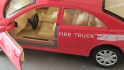 TIAN DU 2000 YILI İTFAİYE TEŞKİLATI KAPILARI  AÇILIR SESLİ VE LED IŞIKLI METAL ARABA 1/36 SIFIR HİÇ  KULLANILMAMIŞ SERGİLENMEMİŞ KOLEKSİUON ÜRÜNÜ