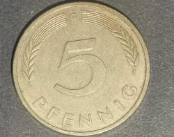 ALMANYA  1988 G  5 PFENNIG