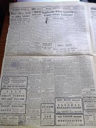 Cumhuriyet Gazetesi - 8 İkincikanun (Ocak) 1944 - Yarınki Davaların Bugünkü Tehlikesi Yazanlar Nadir Nadi Köşe Yazısı - Polonya Meselesi Rusya'daki Polonyalılar Birliği Taleplerini Bildirdi - Ruslar Kirovogradda Cepheyi Yardılar - Kızılordu Polonya'da Da 40 km. İlerledi İki Şehir Üzerine Yürüyor - Ticaret Vekili Celal Said Siren İstanbul'da Buğday Ticareti Yasağı Şiddetlendiriliyor - Sıhhat Vekili Hulusi Aktaş'ın Beyanatı Tifüs Tamamiyle Sönmedi Halk Hükümete Yardım Etmelidir - Spor Kulüpleri Birer Ticarethane Olmuş - Bu Harbin En Büyük İcadı - İngilizler Tazyik Edilmiş Hava İle Uçan 800 Km. Süratinde Pervanesiz Uçaklar Yaptılar - Şanghay Batakhaneleri Bugün Melek Sinemasında - İkinci Dünya Harbi Ve Güneş Lekeleri Yazan Profesör Salih Murat Uzdilek - Ekmek Kartı Yolsuzlukları - Aşkın Doğuşu Yazan Peride Celal Yazı Dizisi - Safiye Ayla İzzettin Ökte Ve Burhan Ökte Saray Sinemasında - Gene Tramvayda Dilekler Yazan Burhan Felek Köşe Yazısı - Göl Bakiresi Şark Sinemasında - Bulmaca