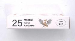 Madeni Para Kapaması, ÇAP: 37,5 mm, Kendinden Yapışan