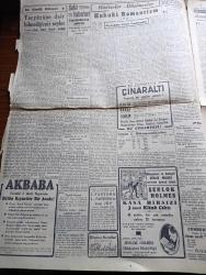 Cumhuriyet Gazetesi - 22 Mart 1944 - İngiliz Politikasına Dair Yazan Nadir Nadi Köşe Yazısı - Parti Grubunun Dünkü Kararları - Başvekil Şükrü Saracoğlu'nun Verdiği İzahat - Parti Grubu Hükümete 57 Reye Karşı 251 Reyle İtimad Beyan Etti - Macaristan'ın İşgali - Macar Ordusu Almanlara Yer Yer Mukavemet Ediyor - Toprak Vergisi - Şark Cephesinde Dniester Nehri Kıyılarında Korkunç Bir Savaş - Saffet Arıkan - Tevfik Rüştü Aras - Napolide İki Kasaba Lavlar Altında Kaldı - Sherlock Holmes Serisinin Üçüncü Kitabı Reklamı - Şu Garip Dünya 9 Yazan Profesör Salih Murad Uzdilek - Hukuki Romantizm 2 Yazan Profesör Ziyaeddin Fahri Fındıkoğlu - Karikatürist Cemal Nadir Hasta - Marion'un Kalbi Yazan Vicki Baum Yazı Dizisi - Köyümün Sesi Yazan Burhan Felek Köşe Yazısı - Nevruz İlkbahar Bayramı İran Konsolosluğunda Kutlanmıştır - Reşat Nuri Güntekin'in Yaprak Dökümü Yüzüncü Defa Şehir Tiyatrosunda - Ayarsızlar Oyunu 14 Gün İçinde 10.000 den Fazla Seyirci Gördü - Amcabeye Göre Karikatür - Ses Tiyatrosu