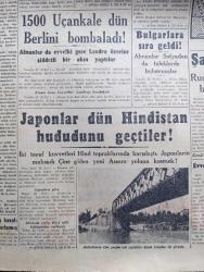 Cumhuriyet Gazetesi - 23 Mart 1944 - Bu Harbin En Büyük Bir Krizi Yazan Nadir Nadi Köşe Yazısı - Almanlar Romanya'yı Da Mı İşgal Ediyorlar - Alman İşgali Altındaki Macaristan'ın Yeni Başvekili Stojay Berlin'de Doktor Funk Ve Göbbels'le Konuşurken Fotoğraf - Antonescu Hitler'in Yanında - Almanlar Sofyadan Da Taleplerde Bulunmuşlar - Atlantik Beyannamesi Amerika Hükümeti Bir Muhtıra Neşretti - Churchill de Bu Beyanname Üzerinde Yeni Görüşmeler Yapılacaktır Diyor - Emekli General Ali İhsan Sabis Mahkum Oldu - Şark Cephesinde Ruslar Dniesterin Batısında Bir Şehir Daha Aldılar - Şekverenli Hüseyin Efe Hakkında Yazan İsmail Habib Sevük - Üstad Selim Sırrı Tarcan 70 Yaşında - Gönüle Ses Tiyatrosunda - Paşa'nın Karısı Kadıköy Süreyya Sinemasında - Marion'un Kalbi Yazan Vicki Baum Yazı Dizisi - Bugün Çıkan Akbaba Bütün Kıymetleri Toplamıştır - Chromekto Saç Boyası - Bugünkü Radyo Programı - Bulmaca - Borsa - İstanbul Şehir Tiyatrosunda Bu Akşam Yaprak Dökümü -Ürolog Operatör Doktor Kemal Çağlar