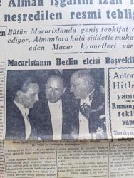 Cumhuriyet Gazetesi - 23 Mart 1944 - Bu Harbin En Büyük Bir Krizi Yazan Nadir Nadi Köşe Yazısı - Almanlar Romanya'yı Da Mı İşgal Ediyorlar - Alman İşgali Altındaki Macaristan'ın Yeni Başvekili Stojay Berlin'de Doktor Funk Ve Göbbels'le Konuşurken Fotoğraf - Antonescu Hitler'in Yanında - Almanlar Sofyadan Da Taleplerde Bulunmuşlar - Atlantik Beyannamesi Amerika Hükümeti Bir Muhtıra Neşretti - Churchill de Bu Beyanname Üzerinde Yeni Görüşmeler Yapılacaktır Diyor - Emekli General Ali İhsan Sabis Mahkum Oldu - Şark Cephesinde Ruslar Dniesterin Batısında Bir Şehir Daha Aldılar - Şekverenli Hüseyin Efe Hakkında Yazan İsmail Habib Sevük - Üstad Selim Sırrı Tarcan 70 Yaşında - Gönüle Ses Tiyatrosunda - Paşa'nın Karısı Kadıköy Süreyya Sinemasında - Marion'un Kalbi Yazan Vicki Baum Yazı Dizisi - Bugün Çıkan Akbaba Bütün Kıymetleri Toplamıştır - Chromekto Saç Boyası - Bugünkü Radyo Programı - Bulmaca - Borsa - İstanbul Şehir Tiyatrosunda Bu Akşam Yaprak Dökümü -Ürolog Operatör Doktor Kemal Çağlar
