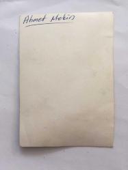 AHMET MEKİN'İN ORİJİNAL FOTOĞRAFI  11 x 8 cm EBADINDA - AHMET MEKİN'İN ŞAPKASIYLA GÜLÜMSEDİĞİ GÜZEL BİR FOTOĞRAF