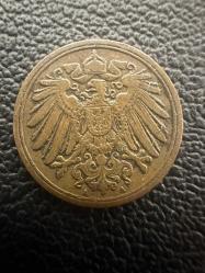 Almanya 1 Pfennig, 1907 Darphane işareti 