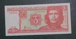 Küba 2004 3 pesos Che Guevara çil