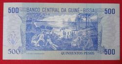 GİNE BİSSAU=1990  500 Pesos  P-12 ÇİL'