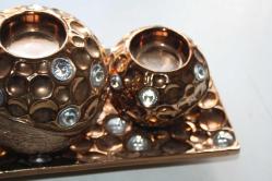 lüks Porselen 3lü Tealight Mumluk Şamdan Biblo Heykel Hediyelik Dekoratif Ürün Masa Süsü Ev Hediye   DETAYLAR RESIMLERDE ((kitap raf