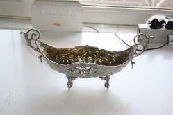 VİNTAGE SARI METAL  GÜMÜŞ KAPLAMA KONDOL DETAYLAR RESIMLERDE (ANTIK KOLİ 12