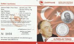 Cumhuriyet Dönemi Türk Siyasetçileri Serisi NO:3 Alparslan Türkeş HATIRA GÜMÜŞ PARA