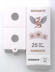 Madeni Para Kapaması, ÇAP: 17,5 mm, Kendinden Yapışan