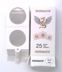 Madeni Para Kapaması, ÇAP: 39,5 mm, Kendinden Yapışan