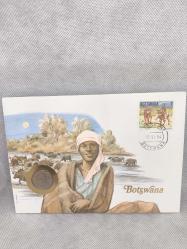 Botswana 10 Thebe 1984 İlk Gün Zarfında, Damgalı, Pullu ÇİL