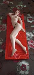 Çıplak kadın heykeli  Tümüyle el yapımı 30* 12 cm
