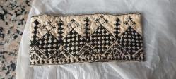Osmanlı dönemi EL İŞİ OTANTİK ŞAPKA TEPELİK ÇEVRESİ 45 CM EN 10 CM BEJ SİYAH