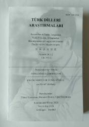 TÜRK DİLLERİ ARAŞTIRMALARI (TDA), 1991 - 2024, Cilt: 1 - 34 [ARADA 7 SAYI YAYINLANMADI, TAKIM] / Researches in Turkic Languages, Volume: 1 - 34