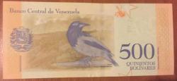 VENEZUELA 500 BOLİVAR 2018 ÇİL PARA RESİMDEKİ