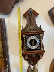 Antika hollanda günlük zincir kurmalı duvar saati