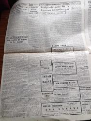 Cumhuriyet Gazetesi - 18 Birincikanun (Aralık) 1944 - Yeni Sipariş Edilecek Gemilere Dair Yazan Abidin Daver Köşe Yazısı - Rus Fransız İttifakının Metni Dün Neşredildi - Yunan Hükümeti Dün Seferberlik İlan Etti - Sicilya'da İsyan Çıktı Belediye Adliye Maliye Binaları Yağma Edildi - Siegfried Hattında Büyük Topçu Düellosu - Macaristan'da Sovyetler İki Şehir Daha Aldılar - Dün Yapılan Lig Maçları Ve Kır Koşuları - Beşiktaş Beykoz Maçından Bir Sahne Fotoğraf - Fenerbahçe Vefa'yı 4 1 Yendi - Yeni Mebuslarımız - İstanbul Boks Şampiyonasının Final Maçları Tehir Edilmelidirler - Ayakta Dinlenmenin Tatlı Uykuya Dalmanın Sırları Yazan Rusçuklu Hakkı - İsviçre'de Yeni Bir İş Kanunu Hazırlanıyor Yazan Ahmed Halil - Şef Cemil Türk Arman Konseri - Meşum Fahişe Lale Sinemasında - Hindistan'ın İstikbali Yazan Ömer Rıza Doğrul Köşe Yazısı - Ankara At Yarışlarının Neticeleri - Burhan Felek Köşe Yazısı - Hasan Limon Kolonyası - Bugünkü Radyo Programı - Ses Opereti Tiyatrosu - Tural Öksürüğü Keser