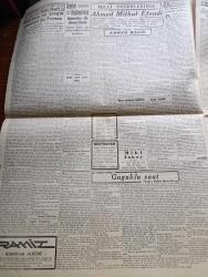 Cumhuriyet Gazetesi - 29 Birincikanun (Aralık) 1944 - Japonya'nın Durumu Güçleşiyor Yazan Abidin Daver Köşe Yazısı - Parti Grubunda Mali Sene Başının İkincikanun Başına Alınması Kararlaştı - Churchill Ve Eden Dün Atina'dan Hareket Ettiler - Batıdaki Alman Taarruzu Her İstikamette Durduruldu - Peştenin İçinde Kanlı Savaşlar - Ahmet Mithat Efendi'nin Doğum Yıldönümü Fotoğraf - Hocapaşa Maliye Tahsil Şubesinin Kasasından 105 Bin Lira Para Çalındı Hırsızlar Aranıyor - Bulgaristan'daki Tarihi İfşaat Kral Boris İki Defa İntihara Karar Vermiş - Küçük Hikâye Guguklu Saat Yazan Andre Mauorois - Ahmet Mithat Efendi Yazan Ahmed Halil - Dünyanın En Zengin Gazetesi La Prensa -  Kapıdan Bir Kadın Girdi Yazan Warwick Deeping Yazı Dizisi - Biraz Güler Yüz Yazan Burhan Felek - Balzac Vadideki Zambak Çıktı - Mualla Gökçay Yılbaşı Gecesi Maksim Salonlarında - Nevrol Cemal - Hamiyet Yüceses Salahaddin Pınar Novotni Oteli Altında - Bugünkü Radyo Programı - Bulmaca - Borsa - Philips
