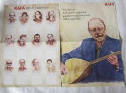 KAFA Bi Dünya, Sayı: 2, 3, 5, 8, 13, 16, 21, 36, 59, 2021/1 (Özel Sayı - Müzik) [10 ADET] + 2016 Takvimi + Neşet Ertaş Posteri