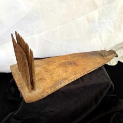 19.yy Anadolu 42 cm Ahşap El Yapımı Yün Tarağı